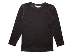 Joha black blouse merino wool/silk